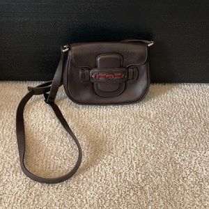 AUTHENTIC‼️Gucci brown saddle purse.